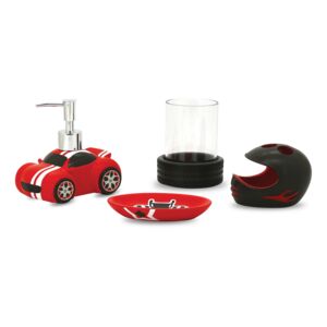 BATH ACCESSORIES 4PCS RACING POLYRESIN BATH ACCESSORIES 4PCS RACING POLYRESIN